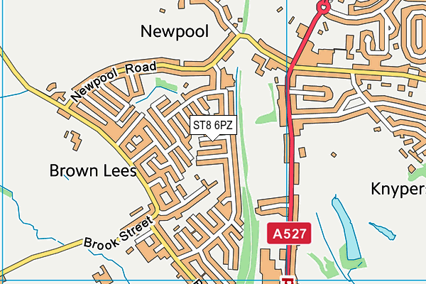 ST8 6PZ map - OS VectorMap District (Ordnance Survey) ST8 6PZ map - OS VectorMap District (Ordnance Survey)