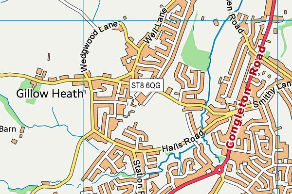 ST8 6QG map - OS VectorMap District (Ordnance Survey) ST8 6QG map - OS VectorMap District (Ordnance Survey)