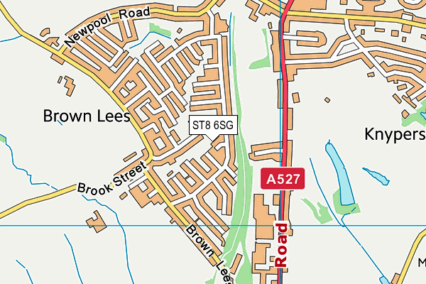 ST8 6SG map - OS VectorMap District (Ordnance Survey) ST8 6SG map - OS VectorMap District (Ordnance Survey)