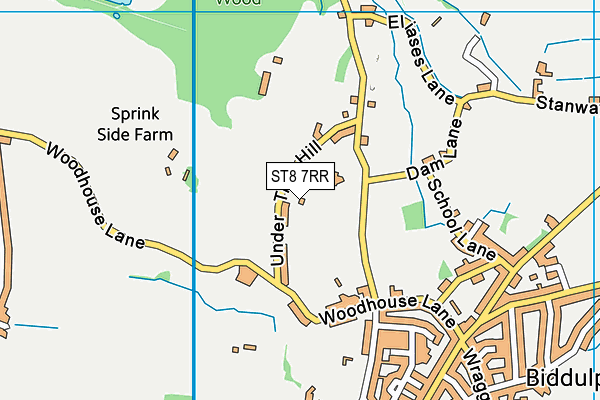 ST8 7RR map - OS VectorMap District (Ordnance Survey) ST8 7RR map - OS VectorMap District (Ordnance Survey)
