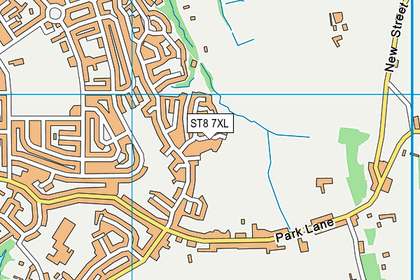 ST8 7XL map - OS VectorMap District (Ordnance Survey) ST8 7XL map - OS VectorMap District (Ordnance Survey)