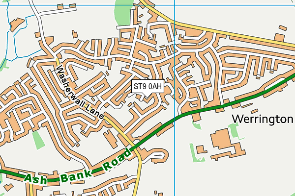 ST9 0AH map - OS VectorMap District (Ordnance Survey) ST9 0AH map - OS VectorMap District (Ordnance Survey)