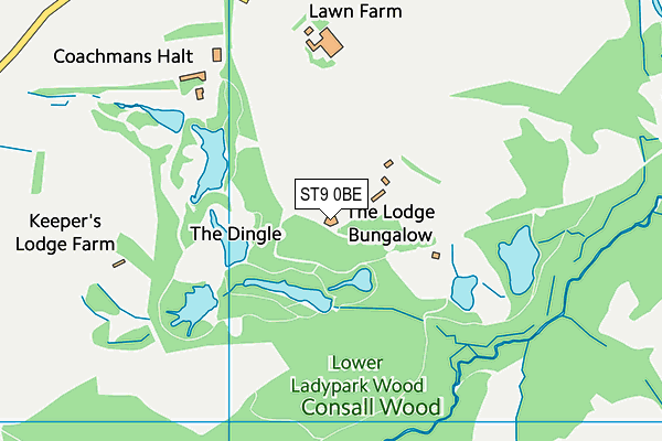 ST9 0BE map - OS VectorMap District (Ordnance Survey) ST9 0BE map - OS VectorMap District (Ordnance Survey)