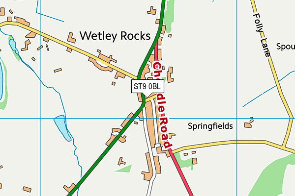 ST9 0BL map - OS VectorMap District (Ordnance Survey) ST9 0BL map - OS VectorMap District (Ordnance Survey)