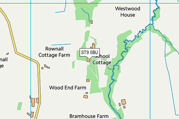 ST9 0BU map - OS VectorMap District (Ordnance Survey) ST9 0BU map - OS VectorMap District (Ordnance Survey)
