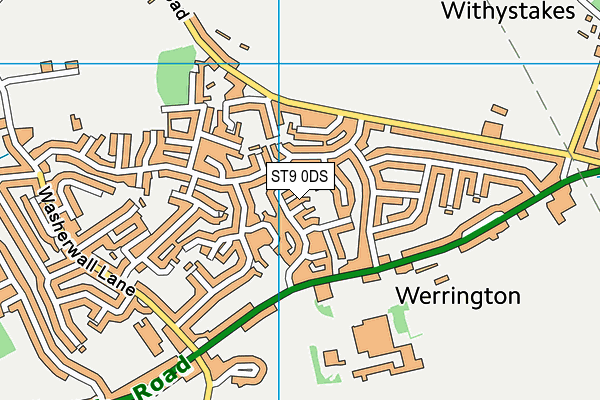 ST9 0DS map - OS VectorMap District (Ordnance Survey) ST9 0DS map - OS VectorMap District (Ordnance Survey)