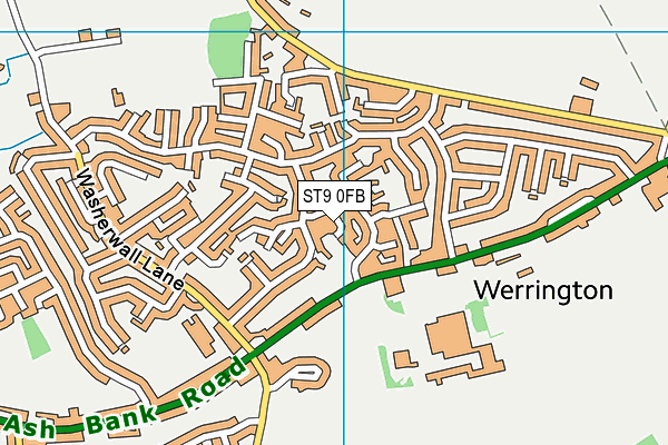 ST9 0FB map - OS VectorMap District (Ordnance Survey) ST9 0FB map - OS VectorMap District (Ordnance Survey)