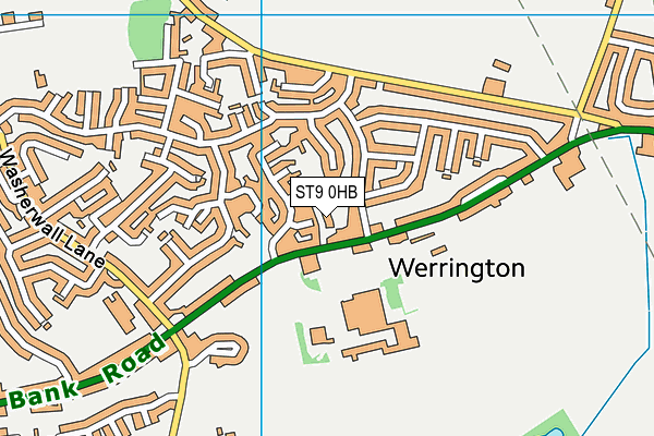 ST9 0HB map - OS VectorMap District (Ordnance Survey) ST9 0HB map - OS VectorMap District (Ordnance Survey)