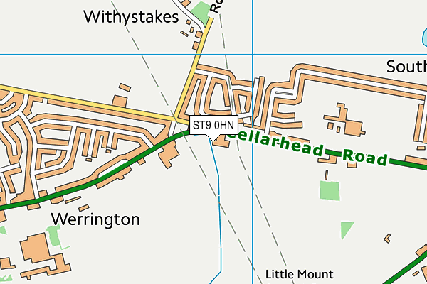 ST9 0HN map - OS VectorMap District (Ordnance Survey) ST9 0HN map - OS VectorMap District (Ordnance Survey)