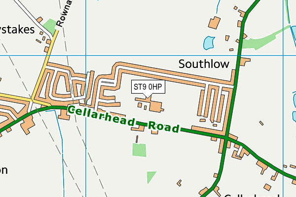 ST9 0HP map - OS VectorMap District (Ordnance Survey) ST9 0HP map - OS VectorMap District (Ordnance Survey)