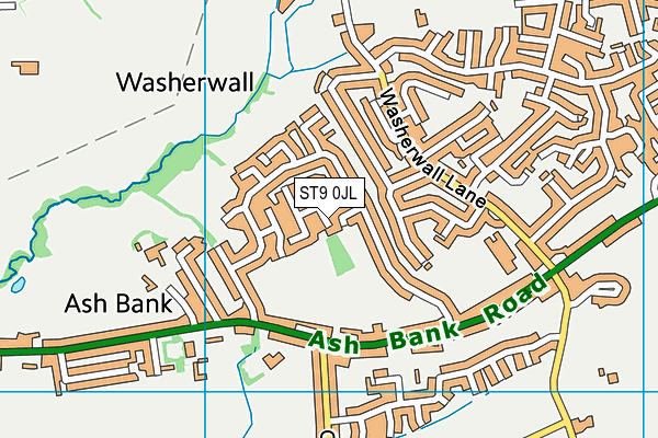 ST9 0JL map - OS VectorMap District (Ordnance Survey) ST9 0JL map - OS VectorMap District (Ordnance Survey)