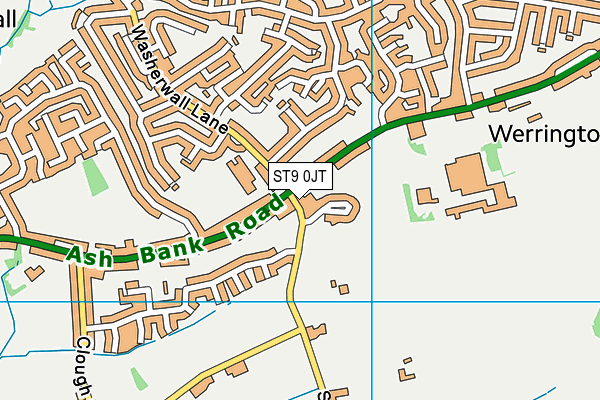ST9 0JT map - OS VectorMap District (Ordnance Survey) ST9 0JT map - OS VectorMap District (Ordnance Survey)