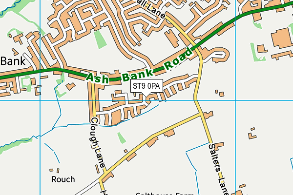ST9 0PA map - OS VectorMap District (Ordnance Survey) ST9 0PA map - OS VectorMap District (Ordnance Survey)