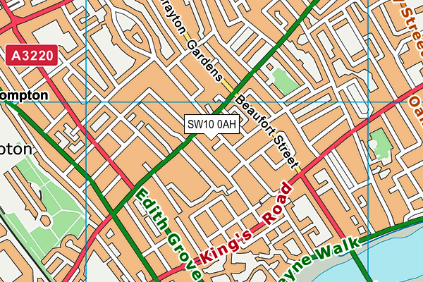 SW10 0AH map - OS VectorMap District (Ordnance Survey) SW10 0AH map - OS VectorMap District (Ordnance Survey)