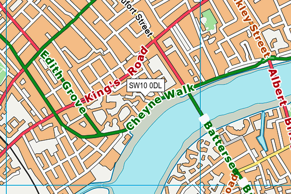 SW10 0DL map - OS VectorMap District (Ordnance Survey) SW10 0DL map - OS VectorMap District (Ordnance Survey)