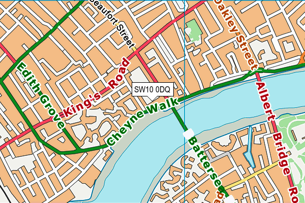 SW10 0DQ map - OS VectorMap District (Ordnance Survey) SW10 0DQ map - OS VectorMap District (Ordnance Survey)