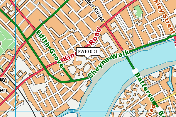 SW10 0DT map - OS VectorMap District (Ordnance Survey) SW10 0DT map - OS VectorMap District (Ordnance Survey)