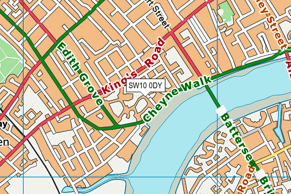 SW10 0DY map - OS VectorMap District (Ordnance Survey) SW10 0DY map - OS VectorMap District (Ordnance Survey)