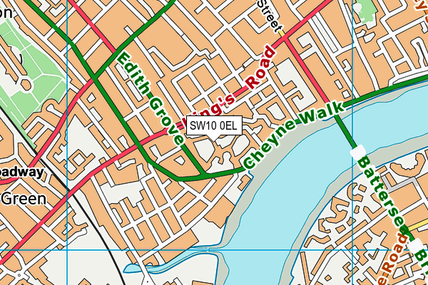 SW10 0EL map - OS VectorMap District (Ordnance Survey) SW10 0EL map - OS VectorMap District (Ordnance Survey)