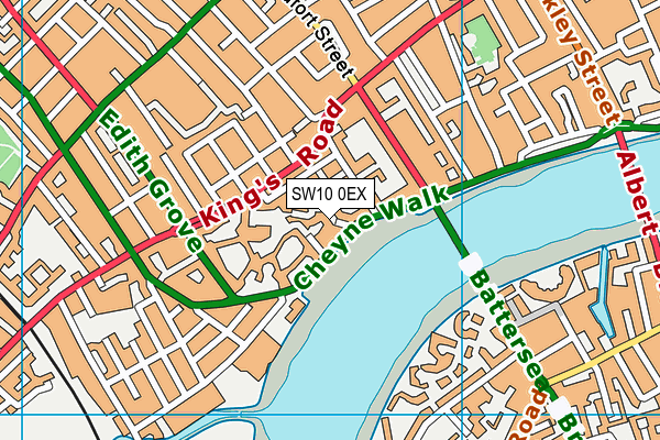 SW10 0EX map - OS VectorMap District (Ordnance Survey) SW10 0EX map - OS VectorMap District (Ordnance Survey)