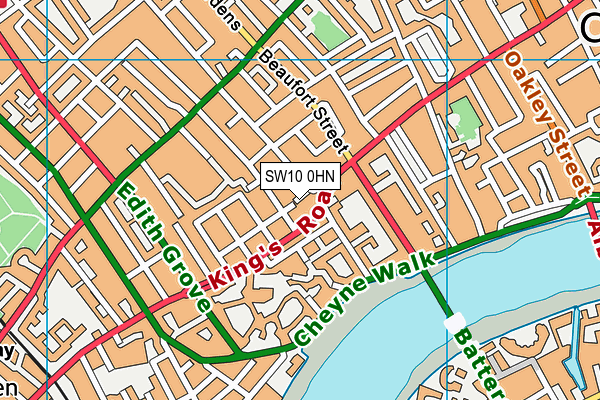 SW10 0HN map - OS VectorMap District (Ordnance Survey) SW10 0HN map - OS VectorMap District (Ordnance Survey)