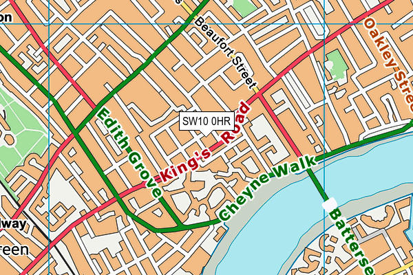 SW10 0HR map - OS VectorMap District (Ordnance Survey) SW10 0HR map - OS VectorMap District (Ordnance Survey)