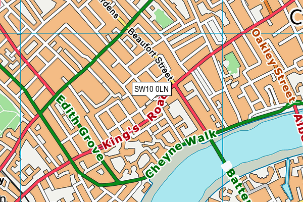 SW10 0LN map - OS VectorMap District (Ordnance Survey) SW10 0LN map - OS VectorMap District (Ordnance Survey)