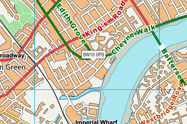 SW10 0PS map - OS VectorMap District (Ordnance Survey) SW10 0PS map - OS VectorMap District (Ordnance Survey)