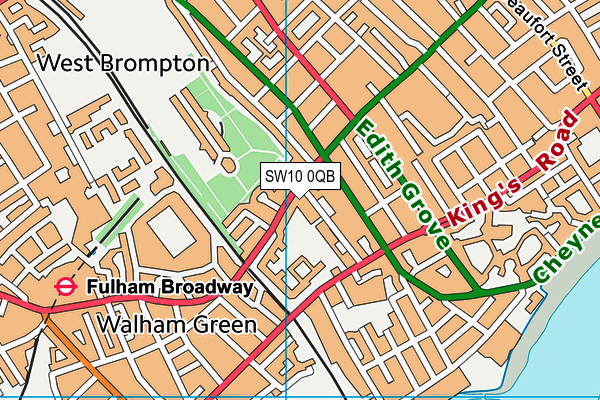 SW10 0QB map - OS VectorMap District (Ordnance Survey) SW10 0QB map - OS VectorMap District (Ordnance Survey)