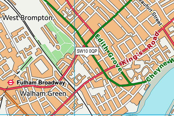 SW10 0QP map - OS VectorMap District (Ordnance Survey) SW10 0QP map - OS VectorMap District (Ordnance Survey)