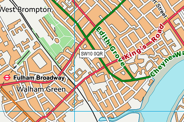 SW10 0QR map - OS VectorMap District (Ordnance Survey) SW10 0QR map - OS VectorMap District (Ordnance Survey)