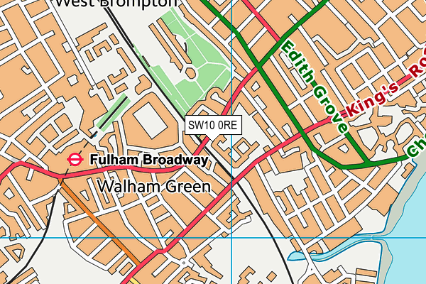 SW10 0RE map - OS VectorMap District (Ordnance Survey) SW10 0RE map - OS VectorMap District (Ordnance Survey)