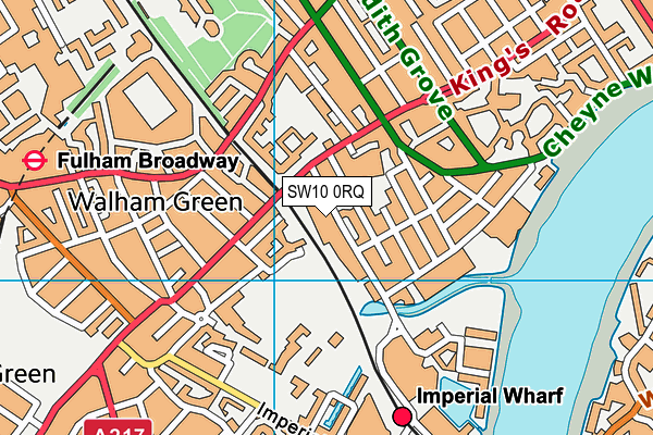 SW10 0RQ map - OS VectorMap District (Ordnance Survey) SW10 0RQ map - OS VectorMap District (Ordnance Survey)