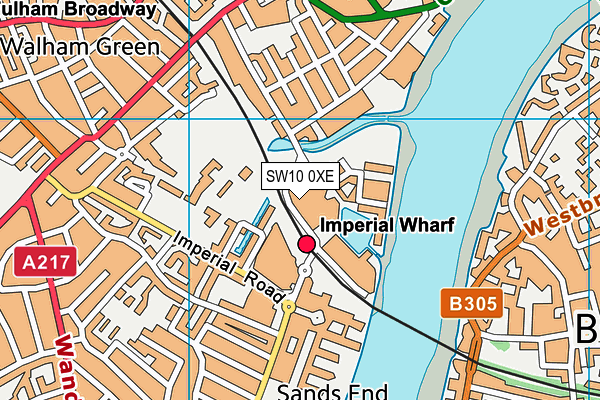 SW10 0XE map - OS VectorMap District (Ordnance Survey) SW10 0XE map - OS VectorMap District (Ordnance Survey)