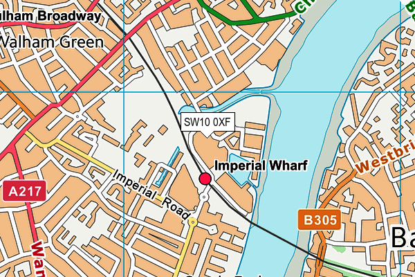 SW10 0XF map - OS VectorMap District (Ordnance Survey) SW10 0XF map - OS VectorMap District (Ordnance Survey)