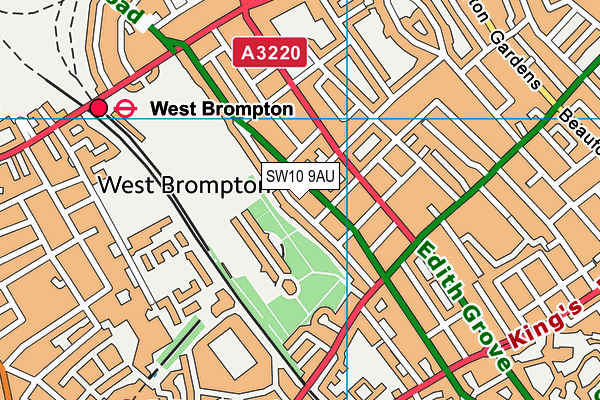 SW10 9AU map - OS VectorMap District (Ordnance Survey) SW10 9AU map - OS VectorMap District (Ordnance Survey)