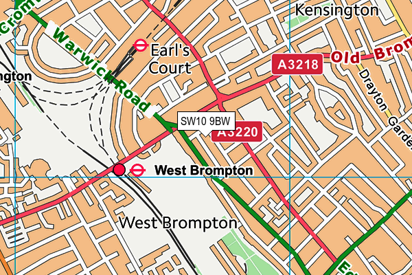 SW10 9BW map - OS VectorMap District (Ordnance Survey) SW10 9BW map - OS VectorMap District (Ordnance Survey)