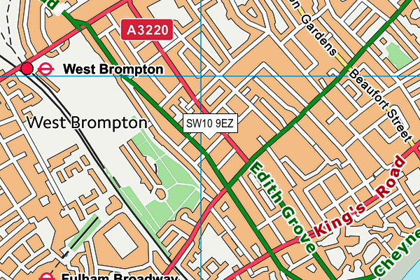 SW10 9EZ map - OS VectorMap District (Ordnance Survey) SW10 9EZ map - OS VectorMap District (Ordnance Survey)
