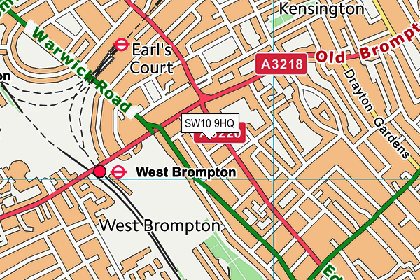 SW10 9HQ map - OS VectorMap District (Ordnance Survey) SW10 9HQ map - OS VectorMap District (Ordnance Survey)