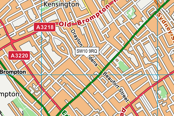 SW10 9RQ map - OS VectorMap District (Ordnance Survey) SW10 9RQ map - OS VectorMap District (Ordnance Survey)