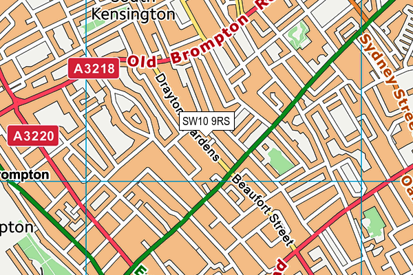 SW10 9RS map - OS VectorMap District (Ordnance Survey) SW10 9RS map - OS VectorMap District (Ordnance Survey)