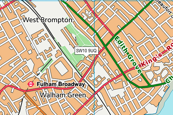 SW10 9UQ map - OS VectorMap District (Ordnance Survey) SW10 9UQ map - OS VectorMap District (Ordnance Survey)