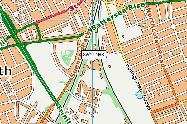 SW11 1HS map - OS VectorMap District (Ordnance Survey) SW11 1HS map - OS VectorMap District (Ordnance Survey)