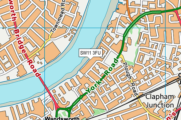 SW11 3FU map - OS VectorMap District (Ordnance Survey) SW11 3FU map - OS VectorMap District (Ordnance Survey)