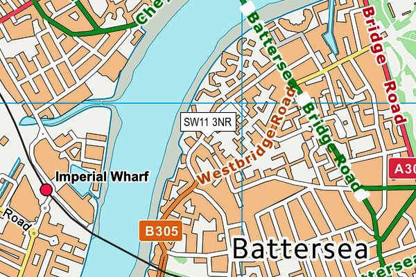 SW11 3NR map - OS VectorMap District (Ordnance Survey) SW11 3NR map - OS VectorMap District (Ordnance Survey)