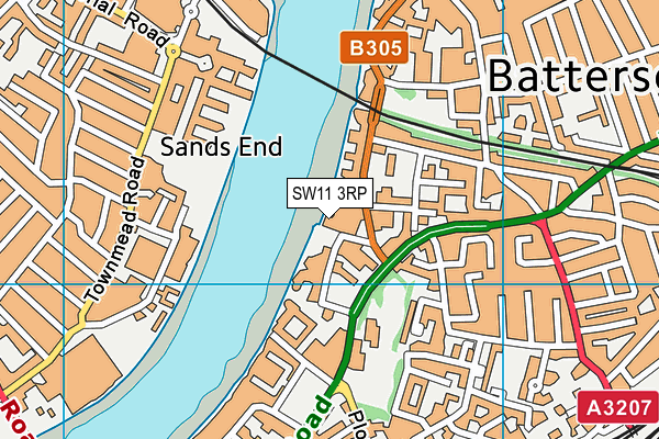 SW11 3RP map - OS VectorMap District (Ordnance Survey) SW11 3RP map - OS VectorMap District (Ordnance Survey)