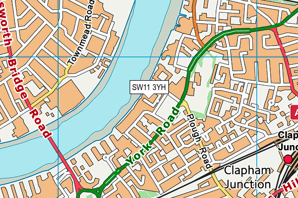 SW11 3YH map - OS VectorMap District (Ordnance Survey) SW11 3YH map - OS VectorMap District (Ordnance Survey)