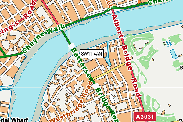 SW11 4AN map - OS VectorMap District (Ordnance Survey) SW11 4AN map - OS VectorMap District (Ordnance Survey)
