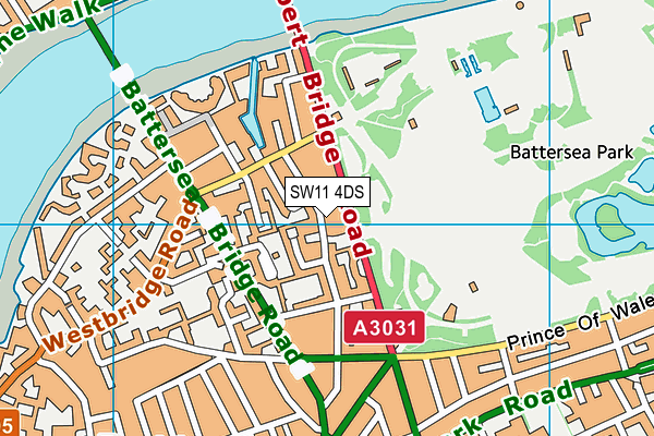 SW11 4DS map - OS VectorMap District (Ordnance Survey) SW11 4DS map - OS VectorMap District (Ordnance Survey)