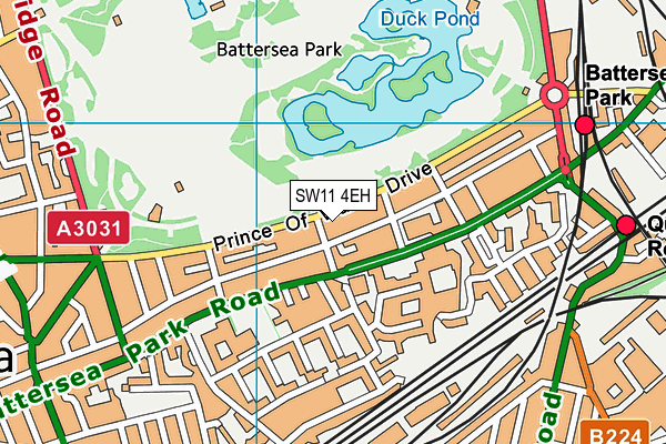 SW11 4EH map - OS VectorMap District (Ordnance Survey) SW11 4EH map - OS VectorMap District (Ordnance Survey)